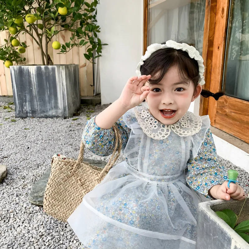 Owligbaby/ г.; Платье с принтом в Корейском стиле для девочек; модные весенние платья для маленьких девочек; детская одежда; От 1 до 6 лет