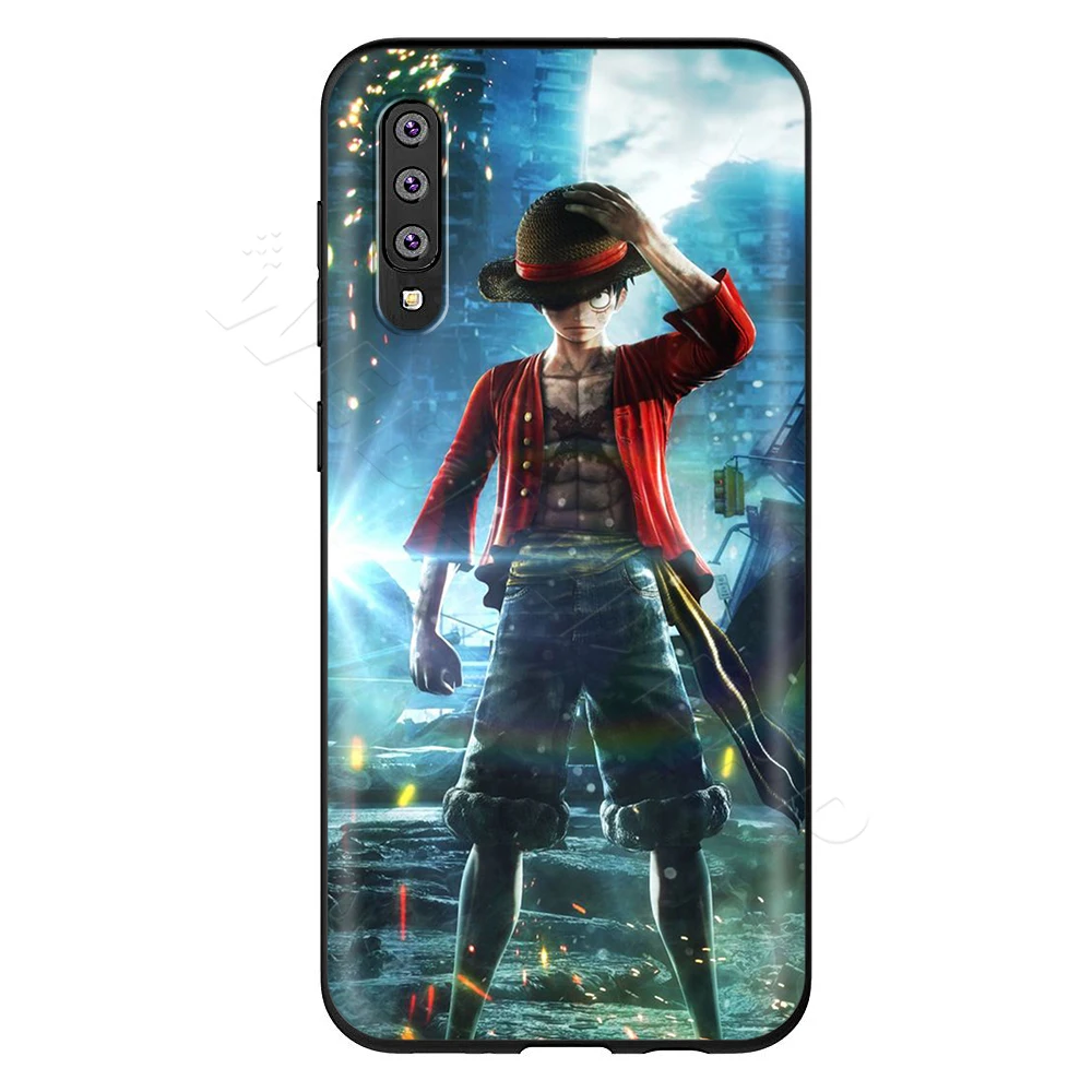 Webbedepp аниме Одна деталь Луффи чехол для samsung Galaxy S7 S8 S9 S10 Edge Plus Note 10 8 9 A10 A20 A30 A40 A50 A60 A70 - Цвет: 4