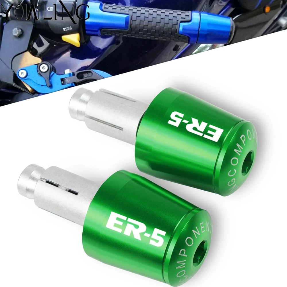 Для Kawasaki ER-5 ER5 2004-2005 04 05 аксессуары для мотоциклов 7/" 22 мм рукоятки на руль с ER-5 логотипом