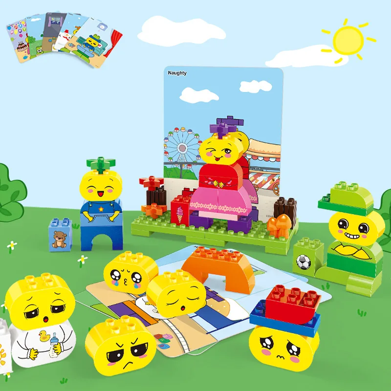

Only Cubic Creative Large Particles Assembled Building Blocks My Little Mood 413 Children Early Childhood Educational Toy Gift