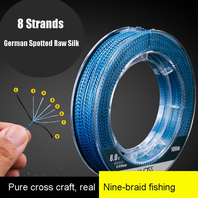 Kwdiss 8 Braided Fishing Line Bionic Speckled Sea 500M 10-100lb Japan PE  Braid Line For Ocean Rock Fishing Carp Fishing Wire - AliExpress