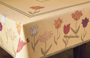 

Cotton tablecloth, American pastoral tablecloth table flags, high-end table flag decoration