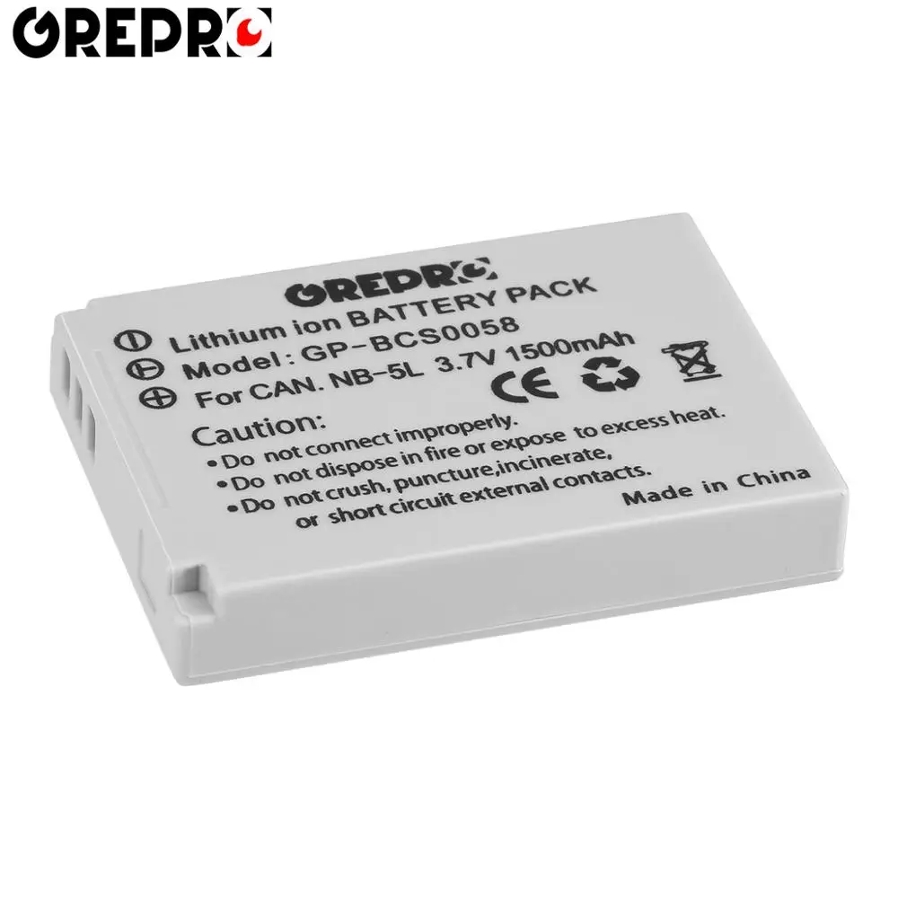 2 шт. GREPRO NB-5L NB 5L NB5L аккумуляторные батареи для камеры+ ЖК-Зарядное устройство USB для Canon 900 Ti SD790 IS SD900 SD950 SD990 Z1 SX230