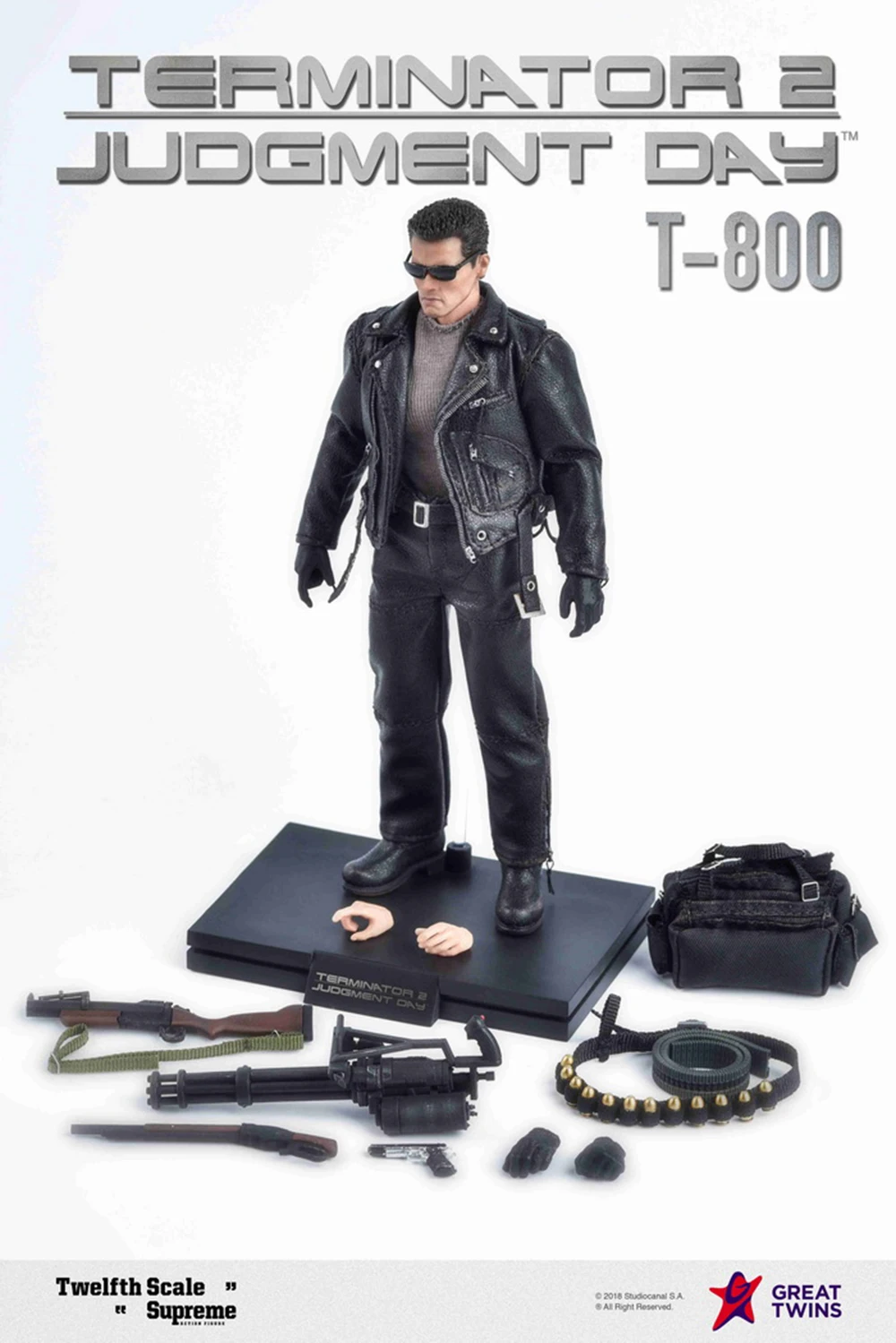 Коллекция для фанатов 1/12 фигурка Great Twins Terminator 2: Judgment Day T-800 Arnold Schwarzenegger " фигурки