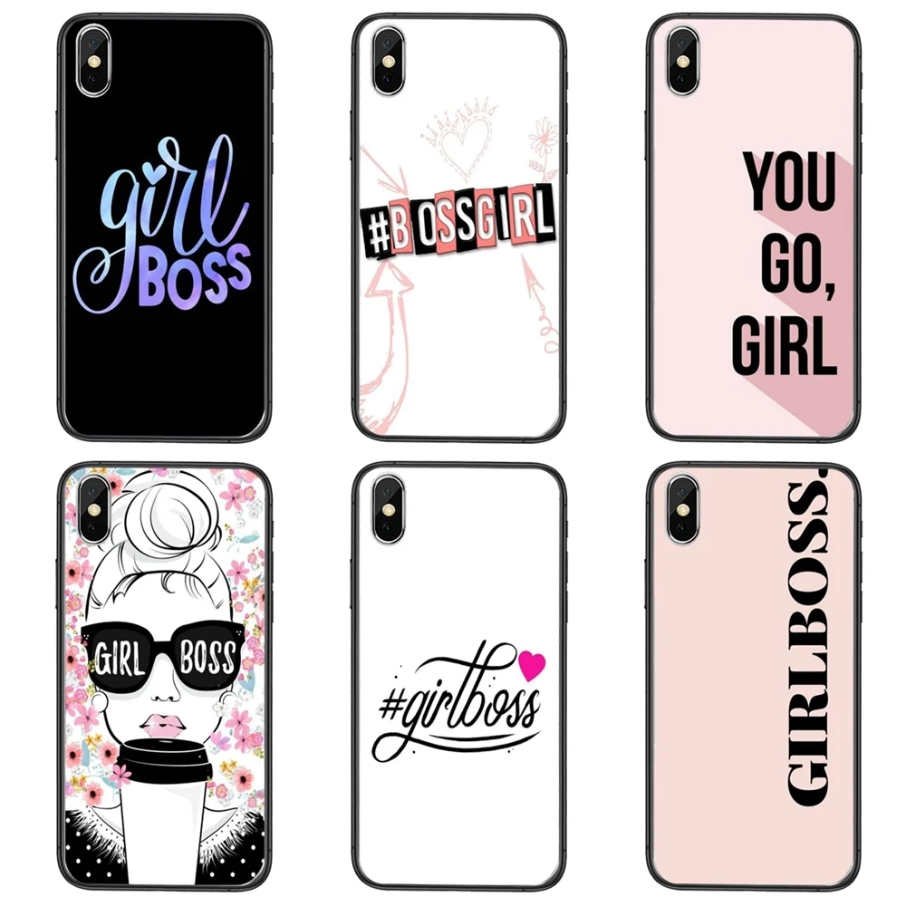 For Galaxy Note 20 10 9 8 Lite Pro Ultra M51 M31 M30S A10 A10S A8 A7 A5 J6 J8 2018 Girl Boss Pink Women Black Back Pretty | Мобильные