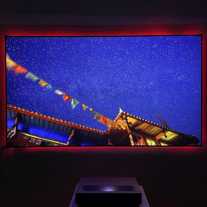 Future Bright DIY RGB Color-Changing Soft LED Strip with Self-adhesive Tape Backlight for Projector Screen Home Decoration