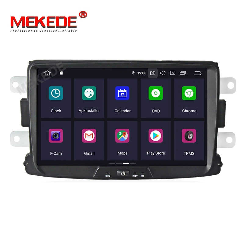Top MEKEDE 1024x600 PX5  Android 9.0 8 inch CAR DVD GPS For Dacia Sandero Duster  Captur Lada Xray 2 Logan 2 radio stereo screen PC 3