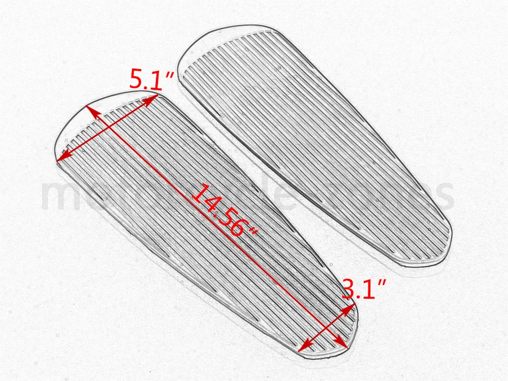 For Indian Roadmaster Chieftain Springfield Chief Classic- Motorcycle Black Rubber Floorboard Foot pegs