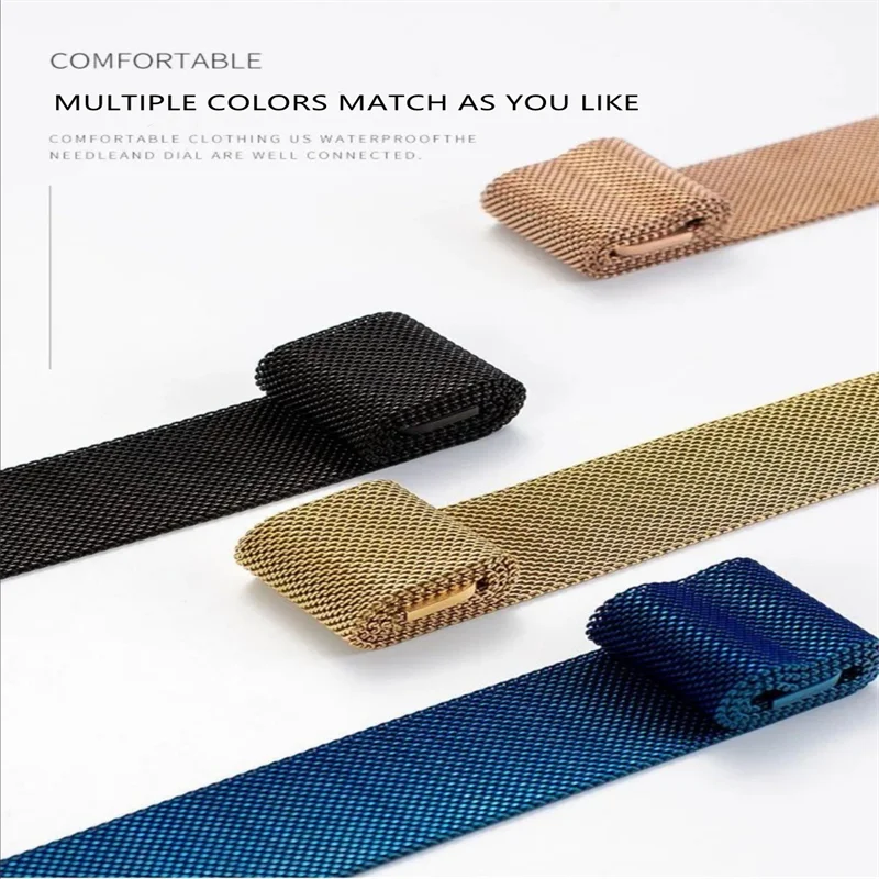 Магнитный ремешок для Apple Watch Milan 38 мм 42 44 40 нержавеющая сталь подходит Iwatch 3 4 5 6 7se