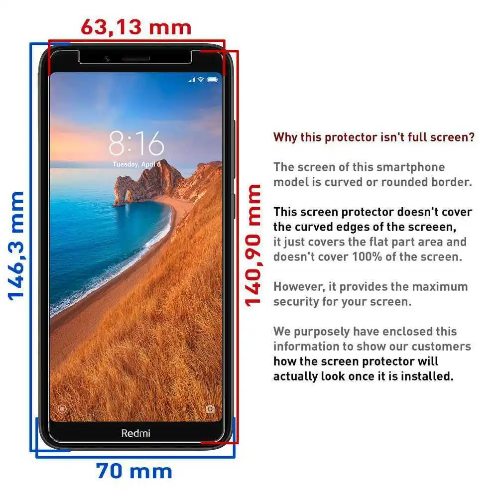 2 шт закаленное стекло для Xiaomi redmi 7A Защитное стекло для экрана Защитное стекло для xiomi redmi 7a redmi 7 a redmi 7a 5,45 дюймов 9H