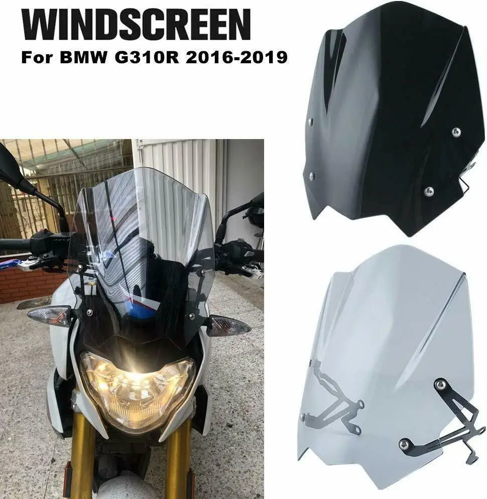 Для BMW G310R G 310 R 2016 2017 2018 2019 лобовое стекло мотоцикла экран с монтажным кронштейном