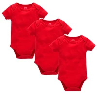 3Pcs Baby Boys Clothes 100%Cotton Solid Black Short Sleeve Blank Baby Bodysuits body bebe  Newborn Jumpsuit Plain 0-24 Months 3