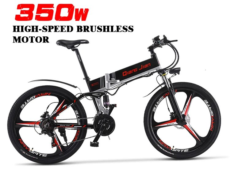 Двигатель Портативный электрический велосипед с 2" встроенный литиевый аккумулятор электрический велосипед, складной электрический велосипед внедорожный