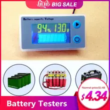 Новейший универсальный ЖК-цифровой вольтметр автомобильный кислотно-свинцовый индикатор емкости литиевой батареи тестер напряжения монитор 10-100 в# BO