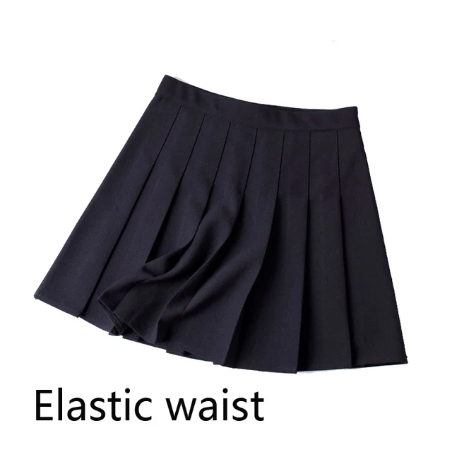 Summer Women Pleated Skirt High Waist Female Plaid Skirts Preppy Style Ladies Girls Dance Mini Skirt Fashion Chic Woman Skirts a18