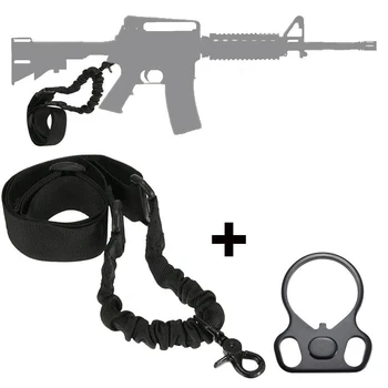 

US Multi-Function Adjustable Rifle Sling Tactical Single Point Airsoft Gun Sling Strap Gun Accessories for Hunting
