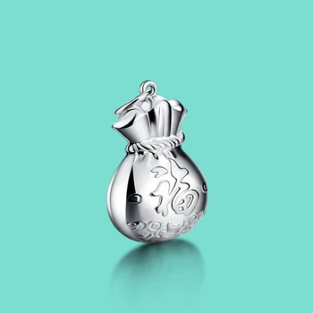

Vintage Creative 925 Silver Necklace Money Bag Clavicle Necklace Chain-Minimalist Women's Pendant Jewelry