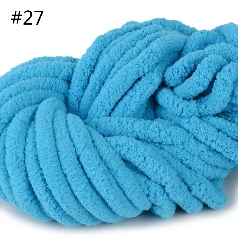 250 г супер мягкое теплое одеяло из синели пряжи DIY грубой шерсти пряжи вязание одеяло M2EF - Цвет: 27