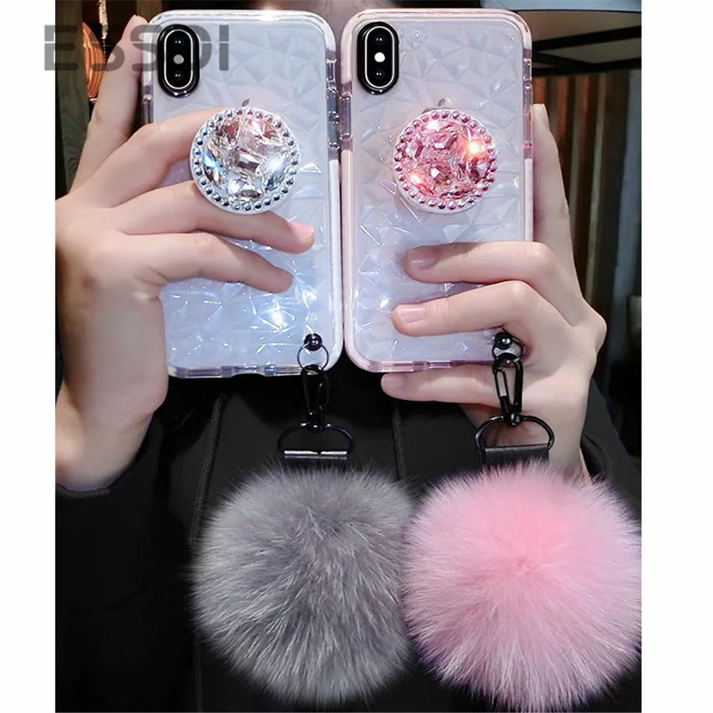 Чехол для телефона с алмазным узором Iphone7/8/plus стразы кронштейн IPhone X оболочка