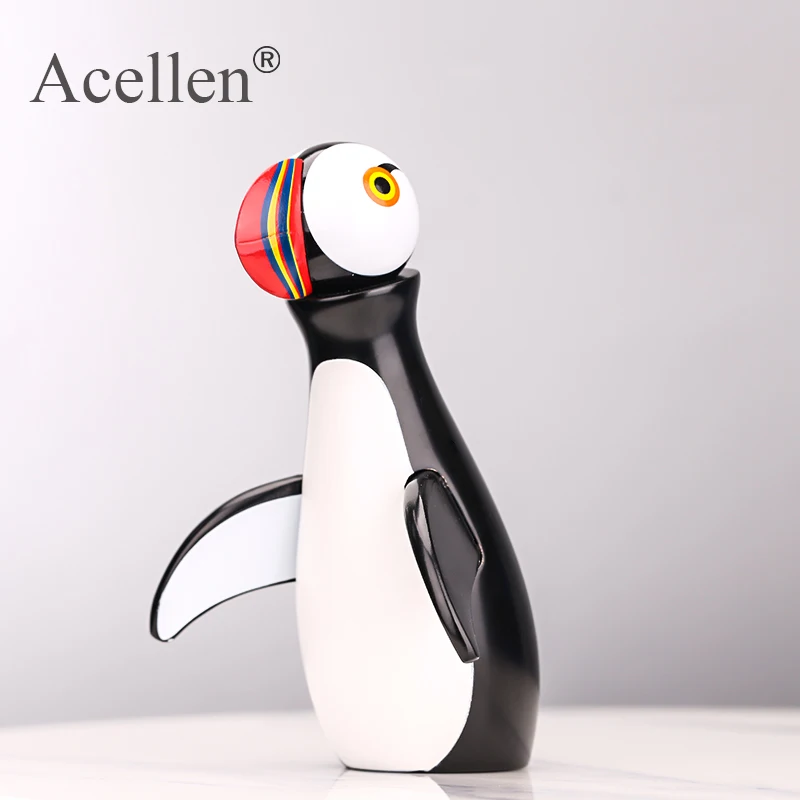 Скандинавские декоративные Puffin ручной работы деревянная фигурка спальня