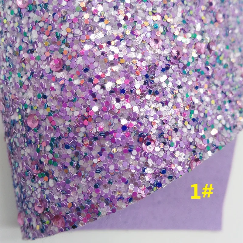 Фиолетовый Блеск Fabirc, ткань из искусственной кожи, искусственная кожа листы для лука А4 21x29 см мерцание Ming XM556 - Цвет: 1