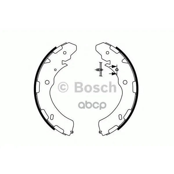 Колодки Тормозные Барабанные Mitsubishi: L 200 04-, Pajero Sport Ii 08- Bosch арт. 0986487758