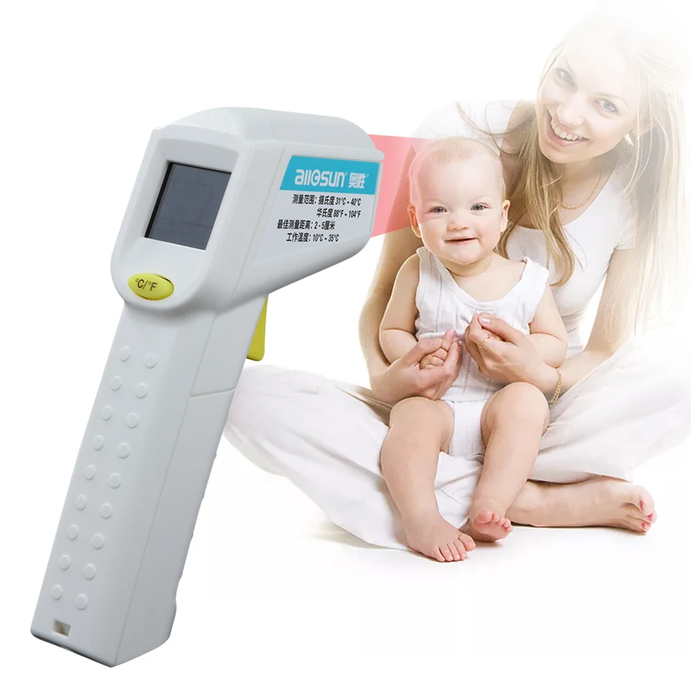 

Non-Contact Muti-fuction Digital Infrared Thermometer Infrared Forehead Body Temperature 31.0~40°C(88~104°F) Measurement Device