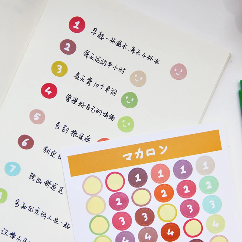 韓国かわいい数字シリーズステッカー笑顔花パンギフトバッグステッカー Diy クリエイティブ封筒シール壁ステッカー Stickers Aliexpress