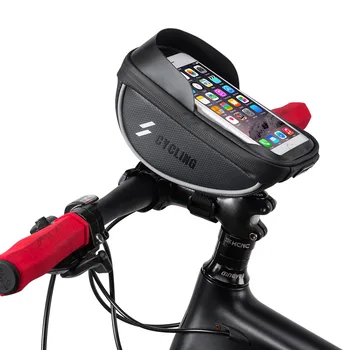

0.5L Bicycle Bag Waterproof MTB Bike Front Top Frame Handlebar Touch Bag Cellphone Phone Bike Basket