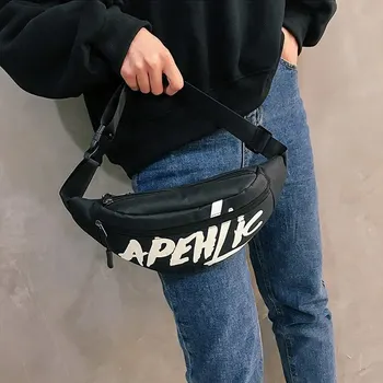 

Hirigin New Men Women Waist Bag Bum Fanny Pack Hip Hop Waist Packs Zip Belt Money Pouch 4 colors
