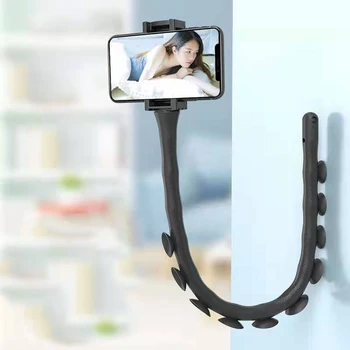 

Collapsible Phone Holder Stand Sucker Universal Clips Bedside Live Phone Stand Racks Caterpillar Styling Lazy Magic Flat Stand