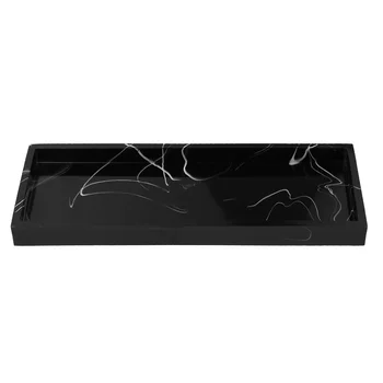 

1pc Tray Simple Durable Multifunctional Dish for Hotel Bedroom Bathroom