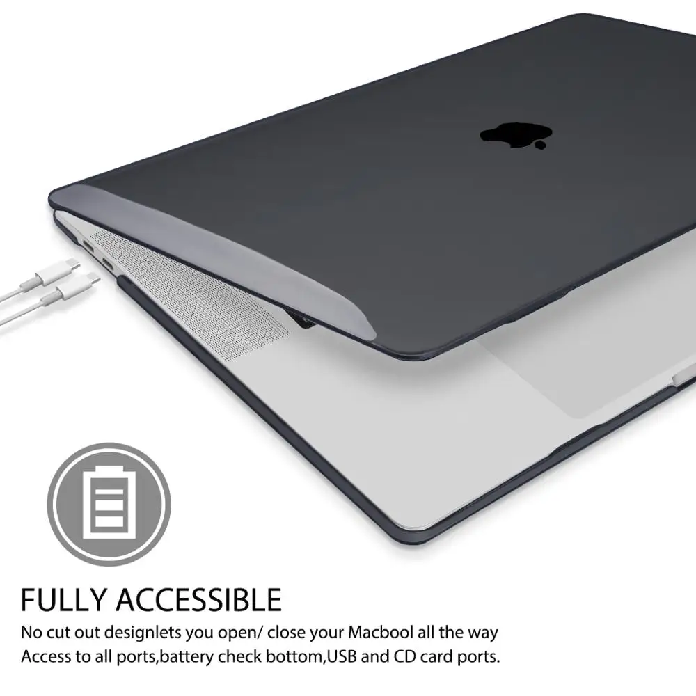 Crsytal прозрачный пластиковый твердый чехол для MacBook Pro Retina 12 13 15 16 дюймов Сенсорная