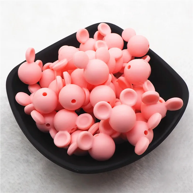 Candy pink Chengkai 10 шт. BPA бесплатно силиконовые бабочки Прорезыватель для зубов DIY Детский душ Прорезыватель для зубов Монтессори Сенсорная игрушка животное шарик аксессуары - Цвет: Candy pink