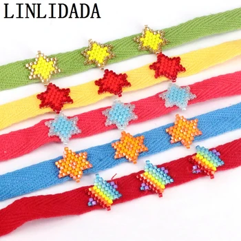 

5Pcs Braided Bracelet For Women Star Boho Jewelry 2020 MIYUKI Bracelets Bohemian Friend Gift Fashion Cuff