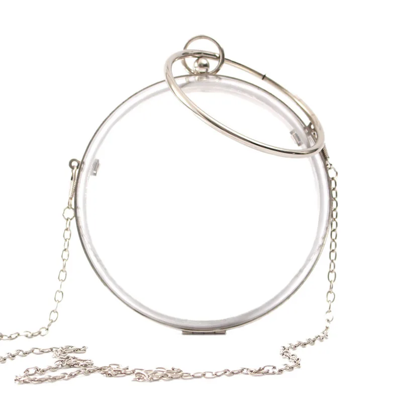 

Ball Shaped Transparent Party Bag Women Evening Bag Party Wedding Clutch Purses Chain Shoulder Bag For Birthday Gift