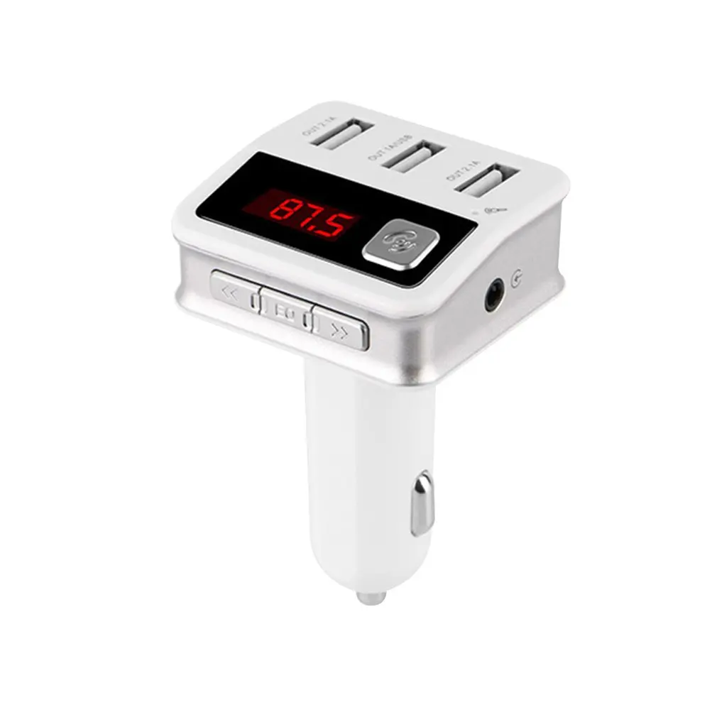 3 порта USB зарядное устройство беспроводной передачи V3.0 Hands-Free MP3-плеер fm-передатчик автомобильный комплект для мобильного телефона