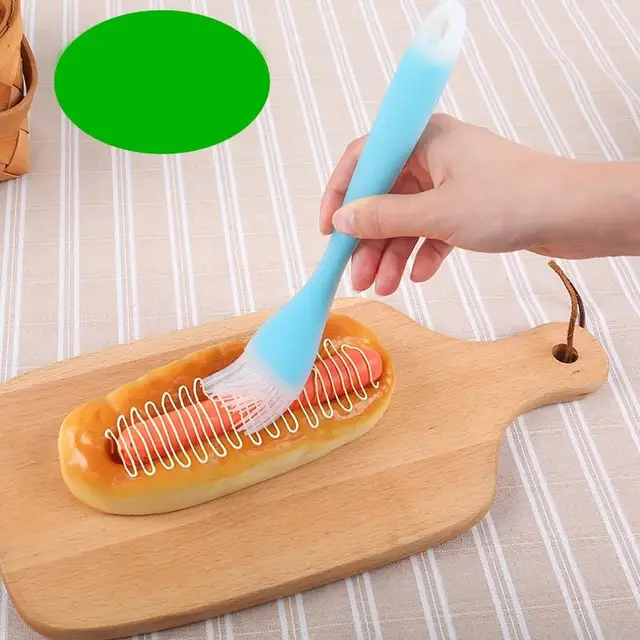 1Db Szilikon Basting Tészta Kefe Kis Hőmérsékleten Sütő Olajkefe Otthoni Sütőolaj -Keféhez Bbq Sütőszerszám - Image 2