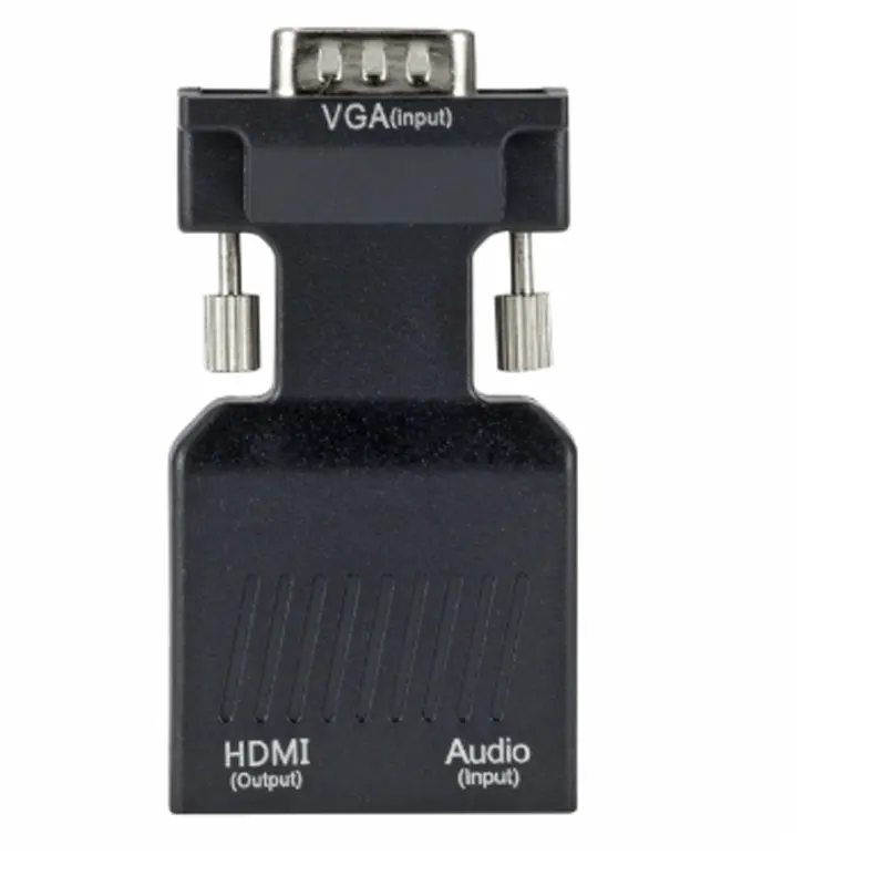 VGA Male to H-DMI Female 1080P TO видео конвертер с аудио кабелем питания для ПК |