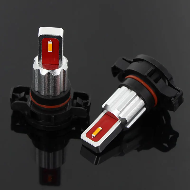 2 шт. H16 светодиодный фонарь 5202 ЕС Автомобильные противотуманные фары 12V~ 24V дневные ходовые огни DRL авто светодиодный свет 2000Lm 6000K белый желтый кристалл синий