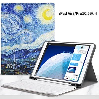 P Чехол с клавиатурой для Apple iPad 10,2 дюймов 9,7 20172018 Bluetooth беспроводная клавиатура чехол для iPad Air Pro 10,5 - Цвет: P