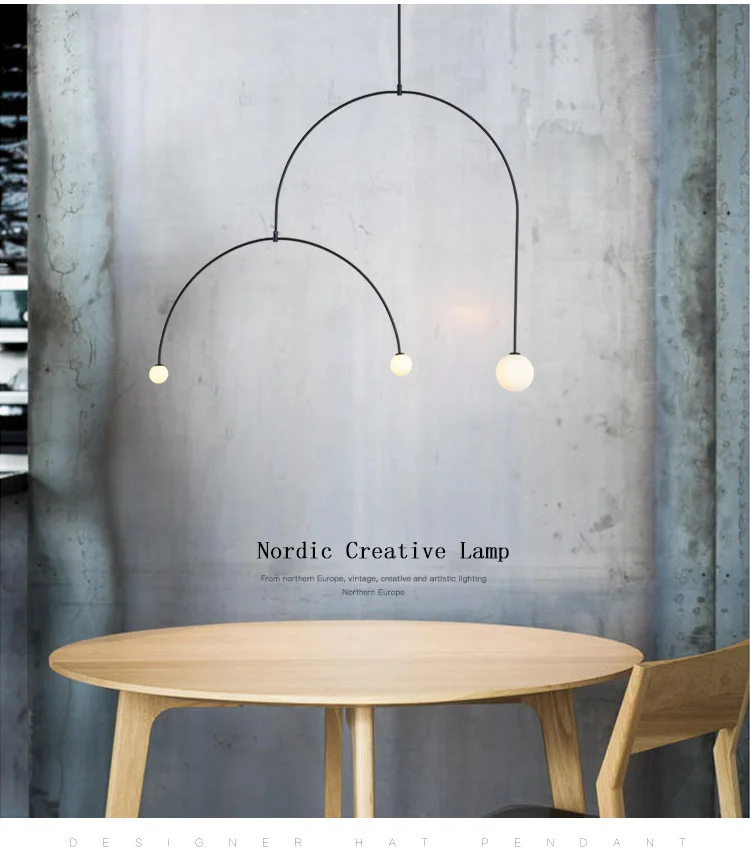 Скандинавские минималистичные латунные линии люстра пост современный дизайнер индивидуальность креативная мода стеклянная прикроватная лампа для спальни