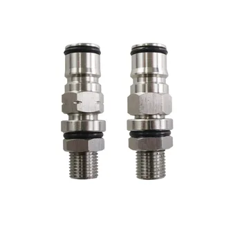 

1 Pairs Homebrew 19/32-18 Ball Lock Post with 1/4 Inch NPT Thread Bulkhead Assembly New Ball Lock Post with 1/4inch Bulkhead