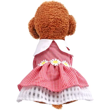 

Cute Ladybug Dog Dress Tutu Skirt Summer Dog Female Girl Puppy Hoodie Shirt Clothes Costume For Yorkie Chihuahua