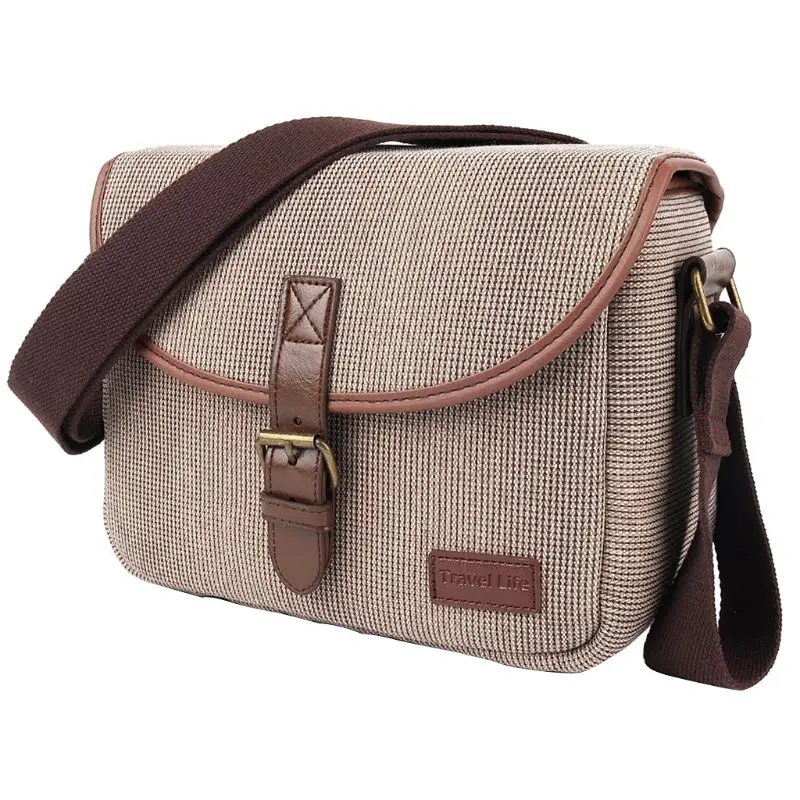 Camera Cover Case Bag Retro Shoulder Handbag Waterproof Sling Photo Digital Video Removable Travel for Canon Nikon Sony DSLR EOS
