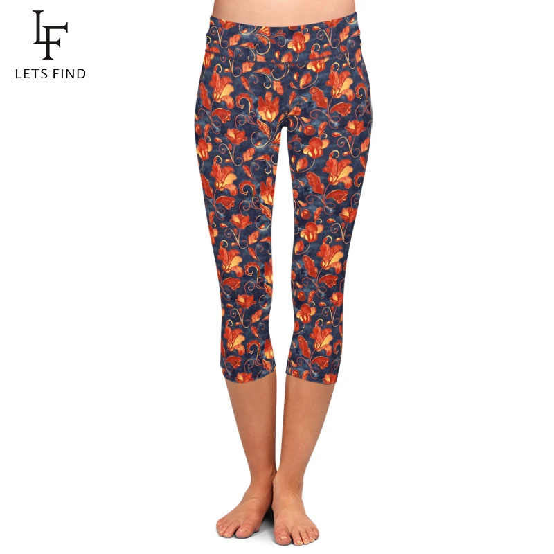 LETSFIND 2020 New Arrival Paisley Pattern Milk Silk Printing Women Leggings High Waist Plus Size Fitness Elastic Capri Leggings LETSFIND 2020 New Arrival Paisley Pattern Milk Silk Printing Women Leggings High Waist Plus Size Fitness Elastic Capri Leggings
