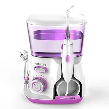 

Waterpulse V300R Oral Irrigator 5pcs Tips Water Flosser Electric Cleaner 800ml Oral Hygiene Flosser Water Flossing