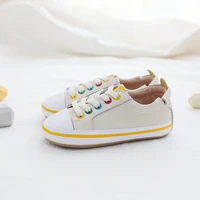 Spring Genuine Leather Children's Casual Shoes Real Leather Colorful Boy's Flats Cowhide Cute Baby Girls Shoes First walkers 2