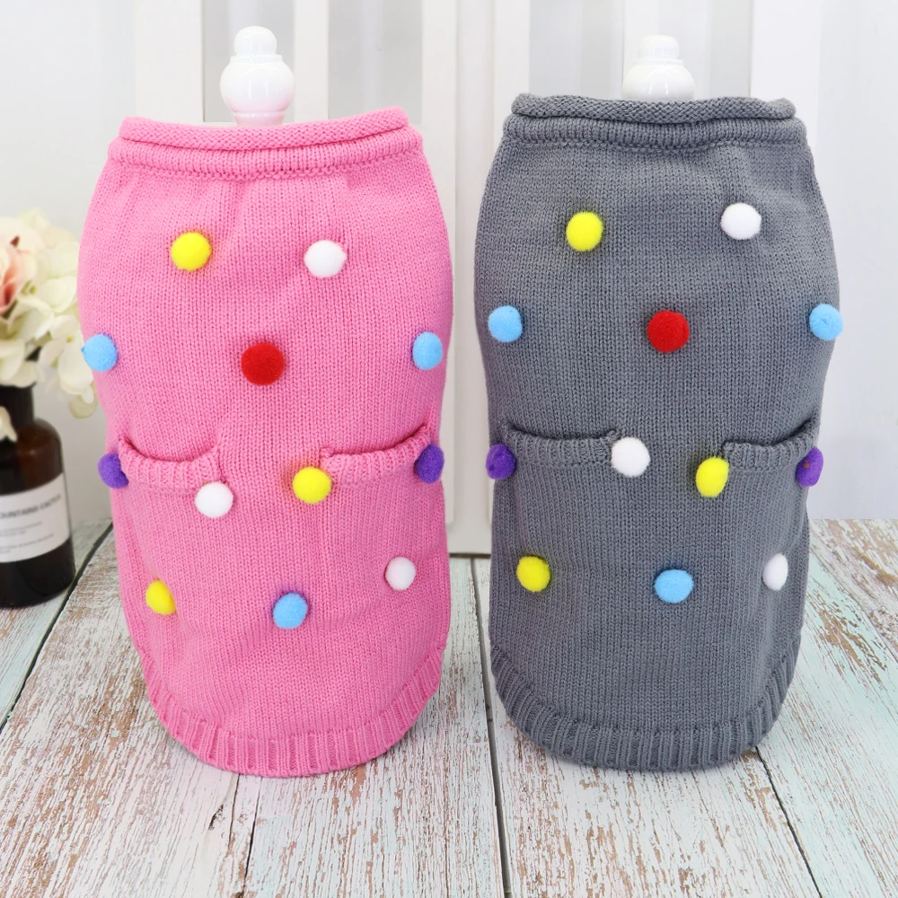 

Cat Sweater Winter Puppy Clothes Dog Knitten Sweater Pet Clothing Dog Clothes for Small Dogs Chihuahua Yorkshire Dachshund