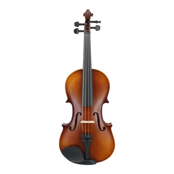 

Matte Finish Solid Wood Violin Craft Stripe Violino for Kids Students Beginner Case Mute Bow Strings